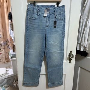 Ann Taylor High Rise Straight Jeans